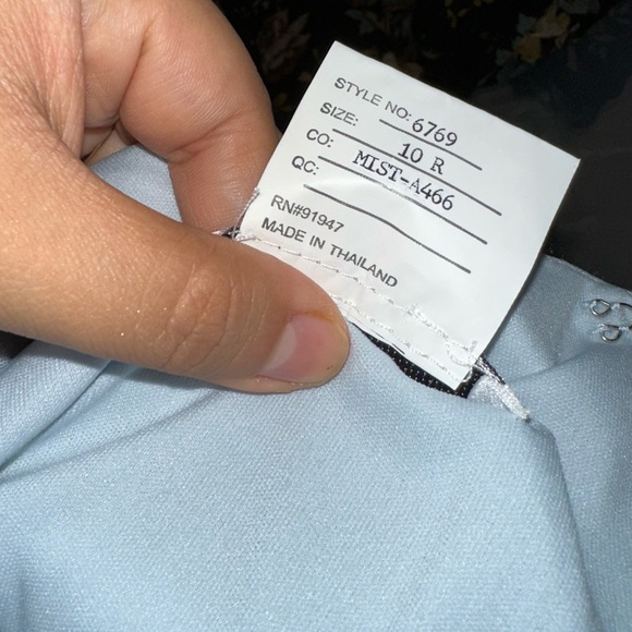 Nwot After Six Dresses After Six Bow One-Shoulder Trumpet Gown sz 10 - Picture 5 of 6